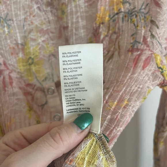 Free People Sheer Button-Up Women's Top - Picture 5 of 7